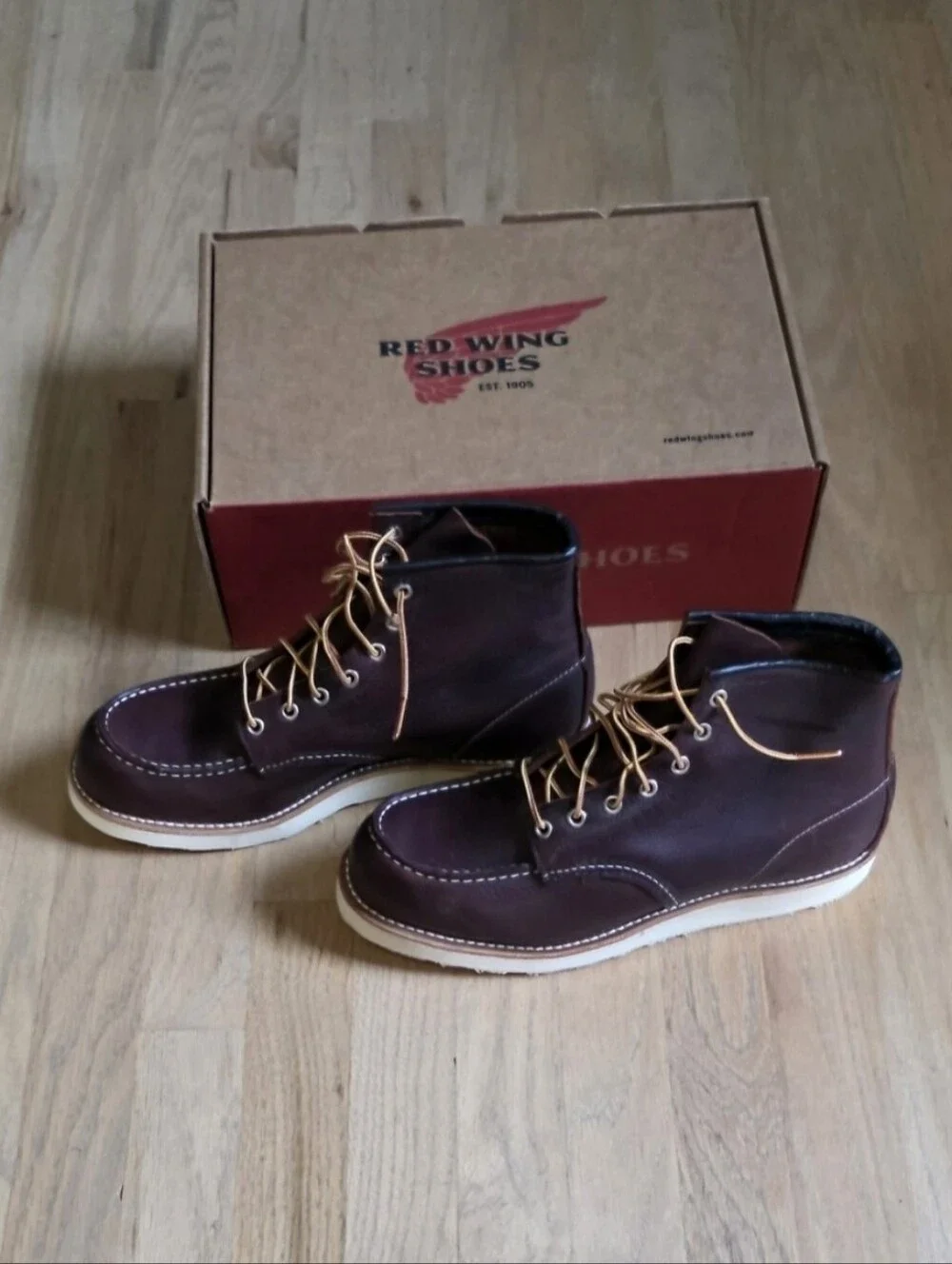BNIB Red Wing 8138 Classic Moc Toe Boots Briar Oil Slick Leather Men's 9.5